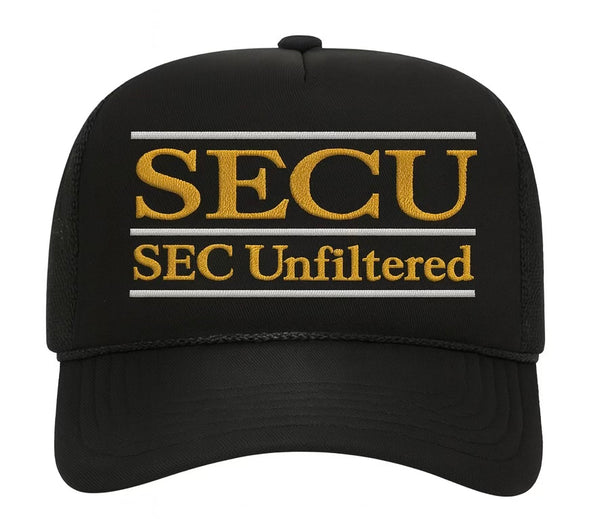 SECU Bar Logo Black/Gold Foam Hat