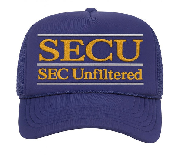 SECU Bar Logo Purple/Gold Hat