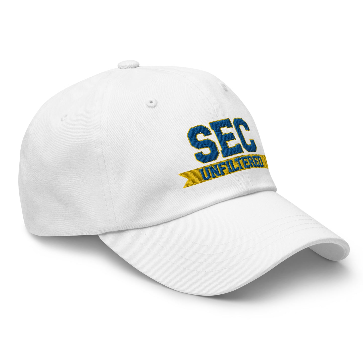 SEC Unfiltered Main Logo White Dad Hat