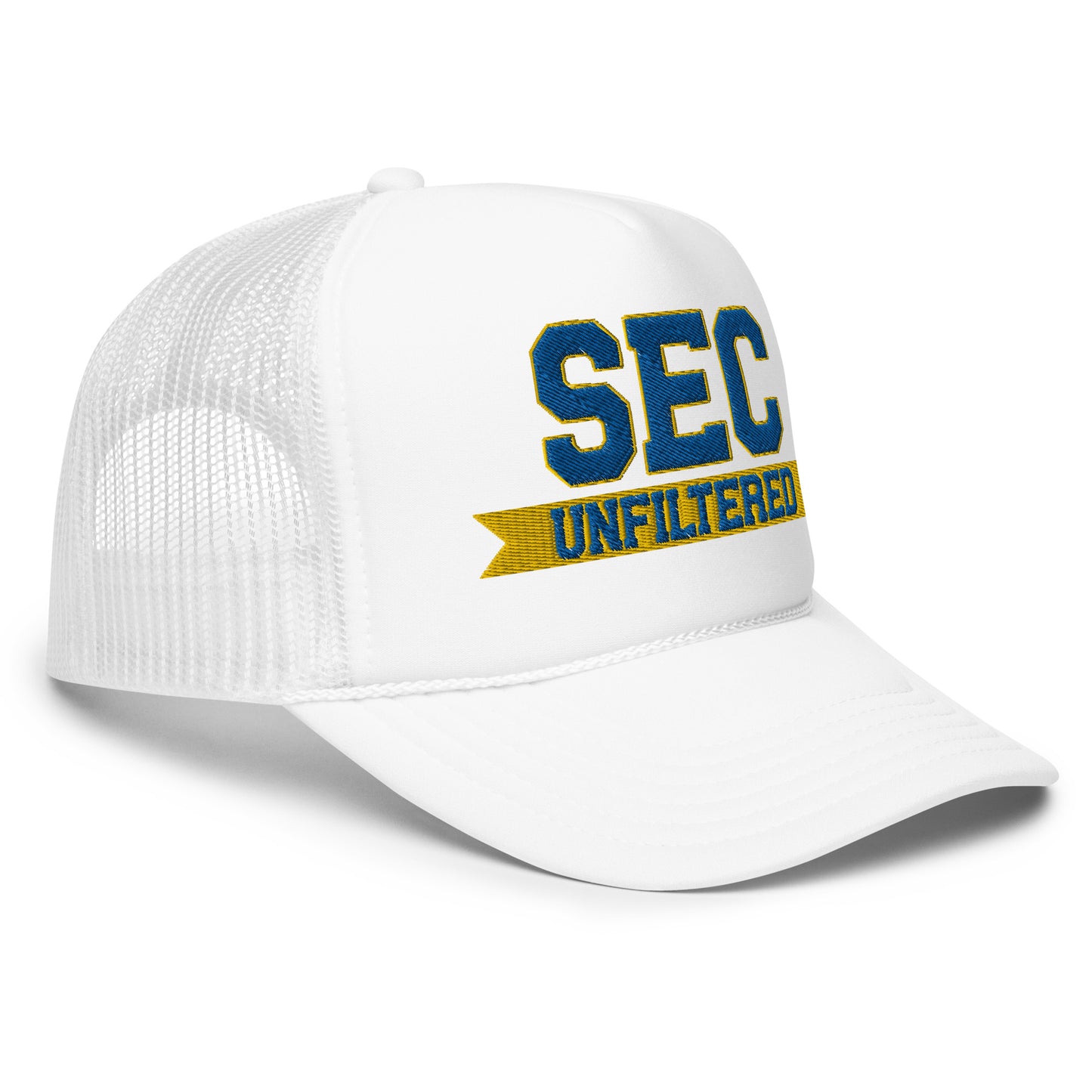 SEC Unfiltered Main Logo White Foam Trucker Hat