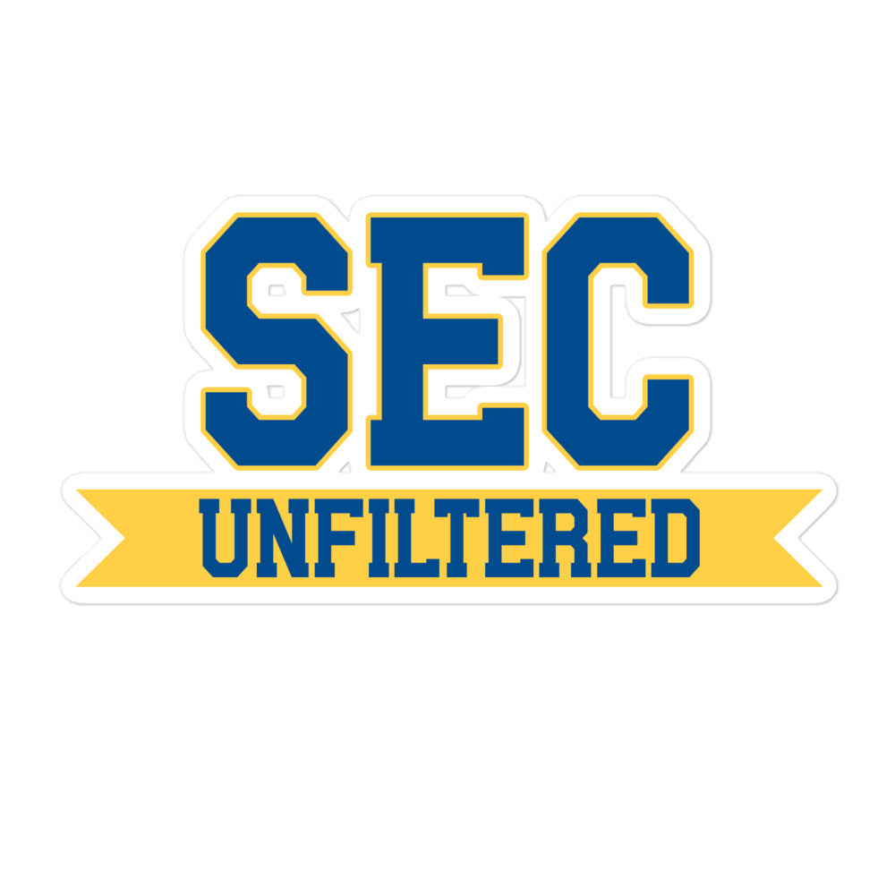 SEC Unfiltered Main Logo Sticker