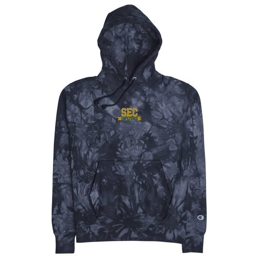 SEC Unfiltered Main Logo Embroidered Tie-Dye Champion® Hoodie