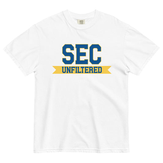 SEC Unfiltered Main Logo White Comfort Colors T-Shirt