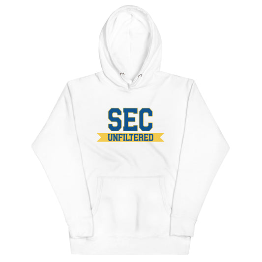 SEC Unfiltered Main Logo White Hoodie